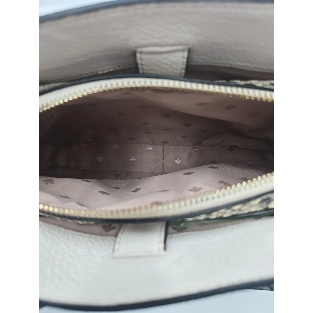 Kate Spade Leila Medium‎ Triple Compartment Satchel Bag Pebbled Crossbody